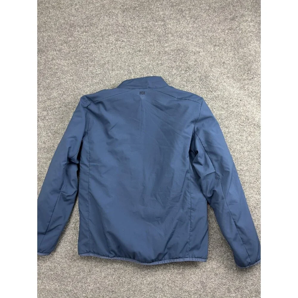 Men's Lightweight Blue Zip-Up Shirt Jacket